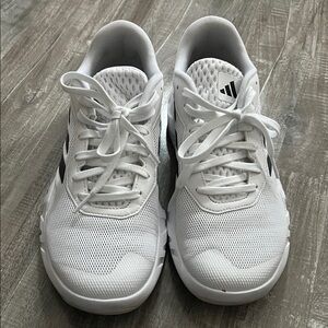 Adidas Training White and Black Athletic Shoes